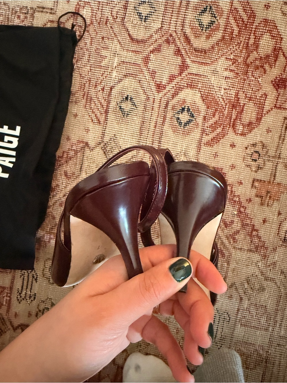 PAIGE Aven Slingback Pump in Bordeaux size 7 - Picture 9 of 9